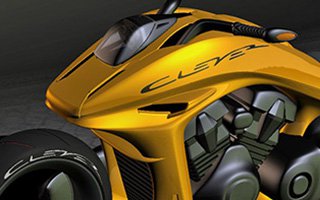 Futuristisches Motorrad von dem Designer Thomas Clever mit Creo 2.0 Freestyle
