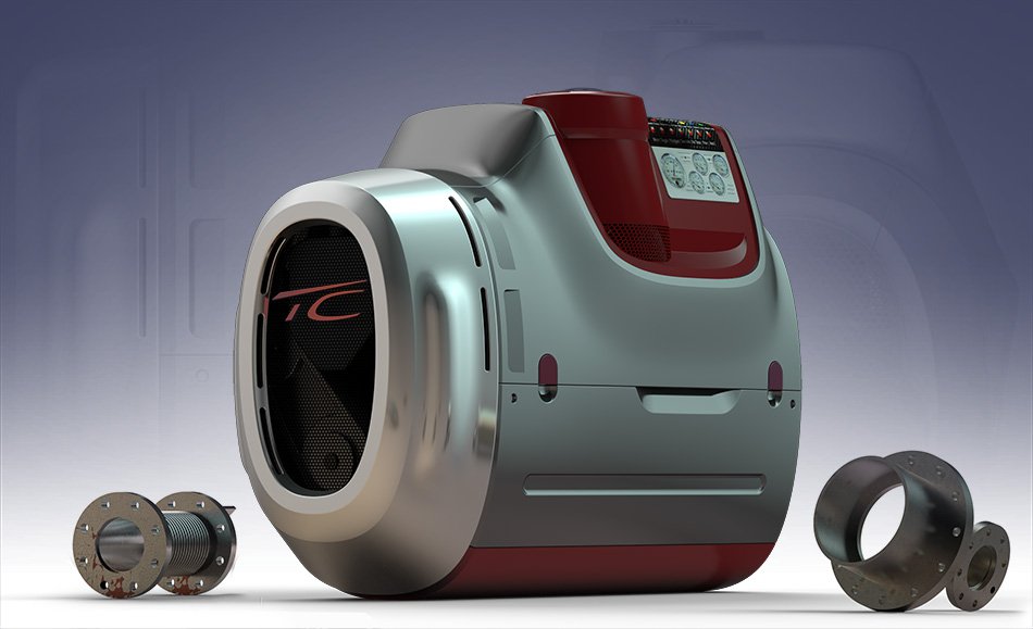 Industrial Design / Produktdesign für eine Generatorverkleidung von dem Designer Thomas Clever